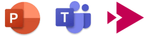 Logo van PowerPoint, Teams, Stream