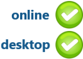 Online en als desktop-app beschikbaar