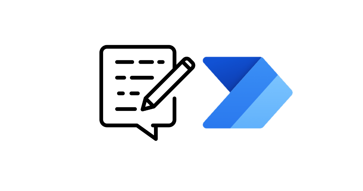 Blog icoontje naast het Power Automate logo