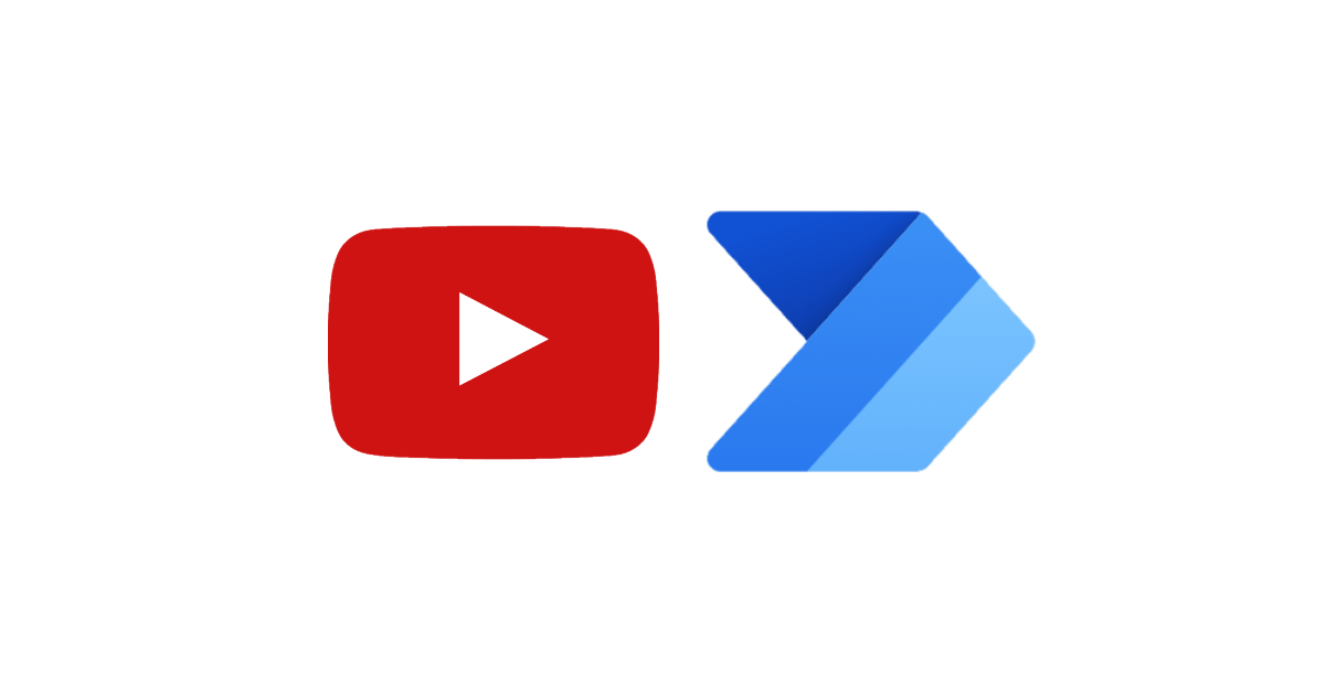 Youtube en Power Automate logo