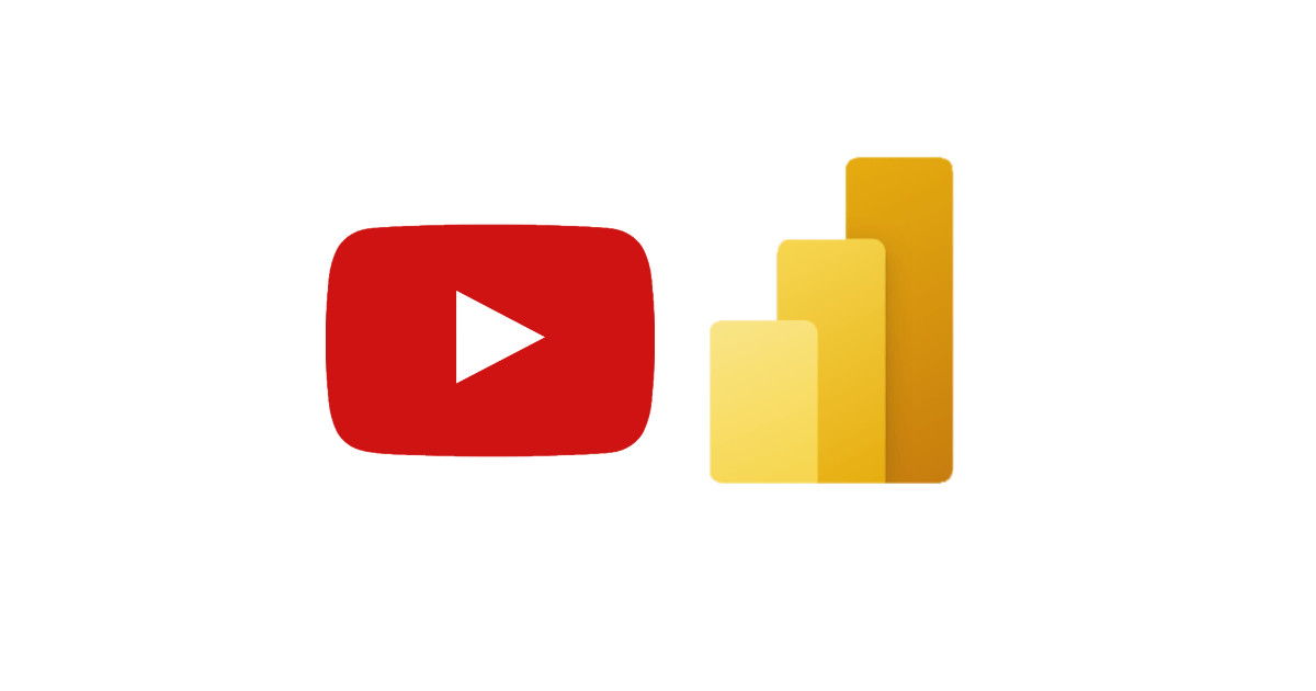 Youtube en Power BI logo