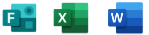 Logo van Forms, Excel, Word