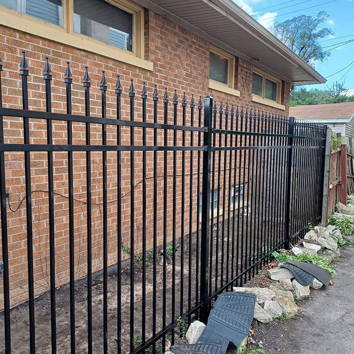 Black Railings — Griffith, IN — Rojas Fencing & Decking