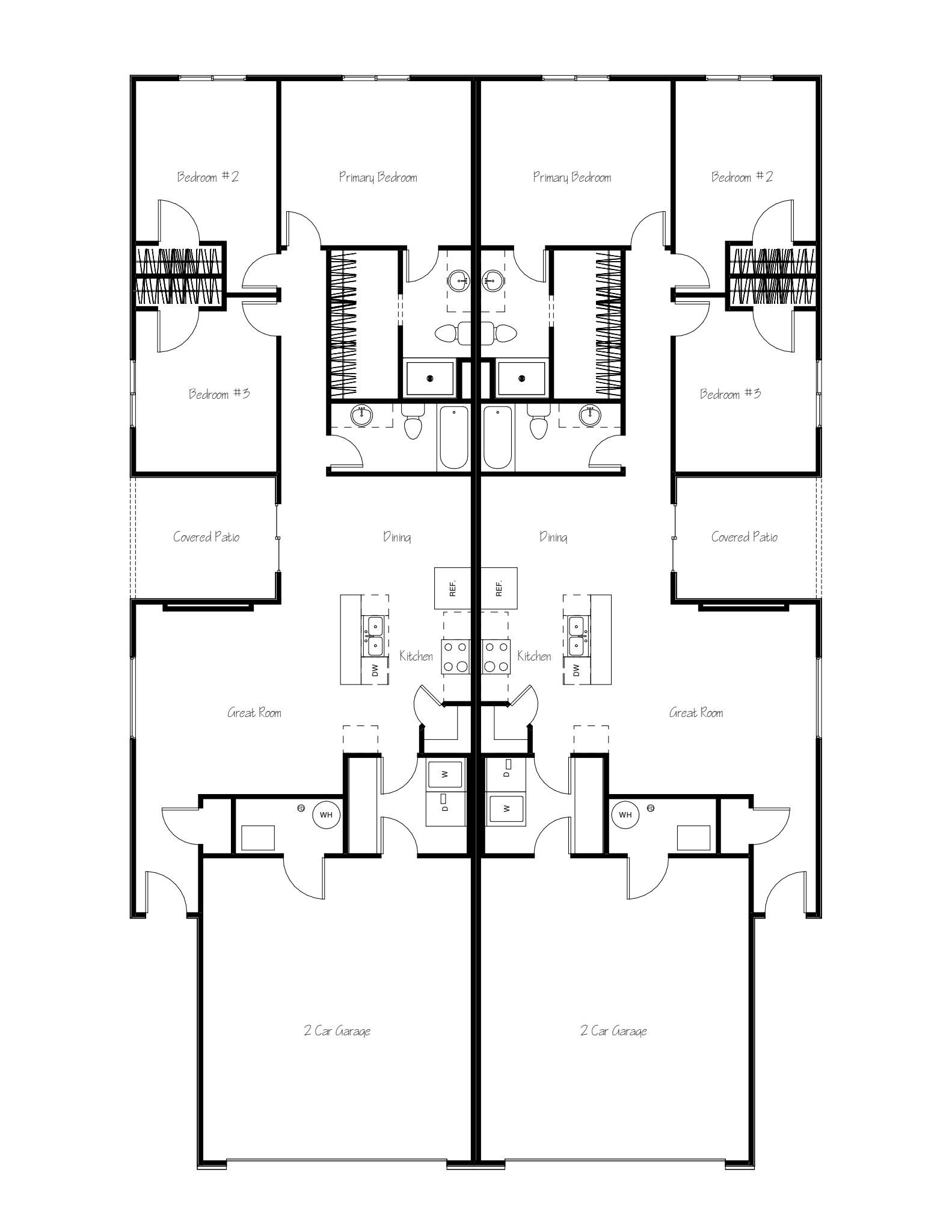 A black and white floor plan of a house.