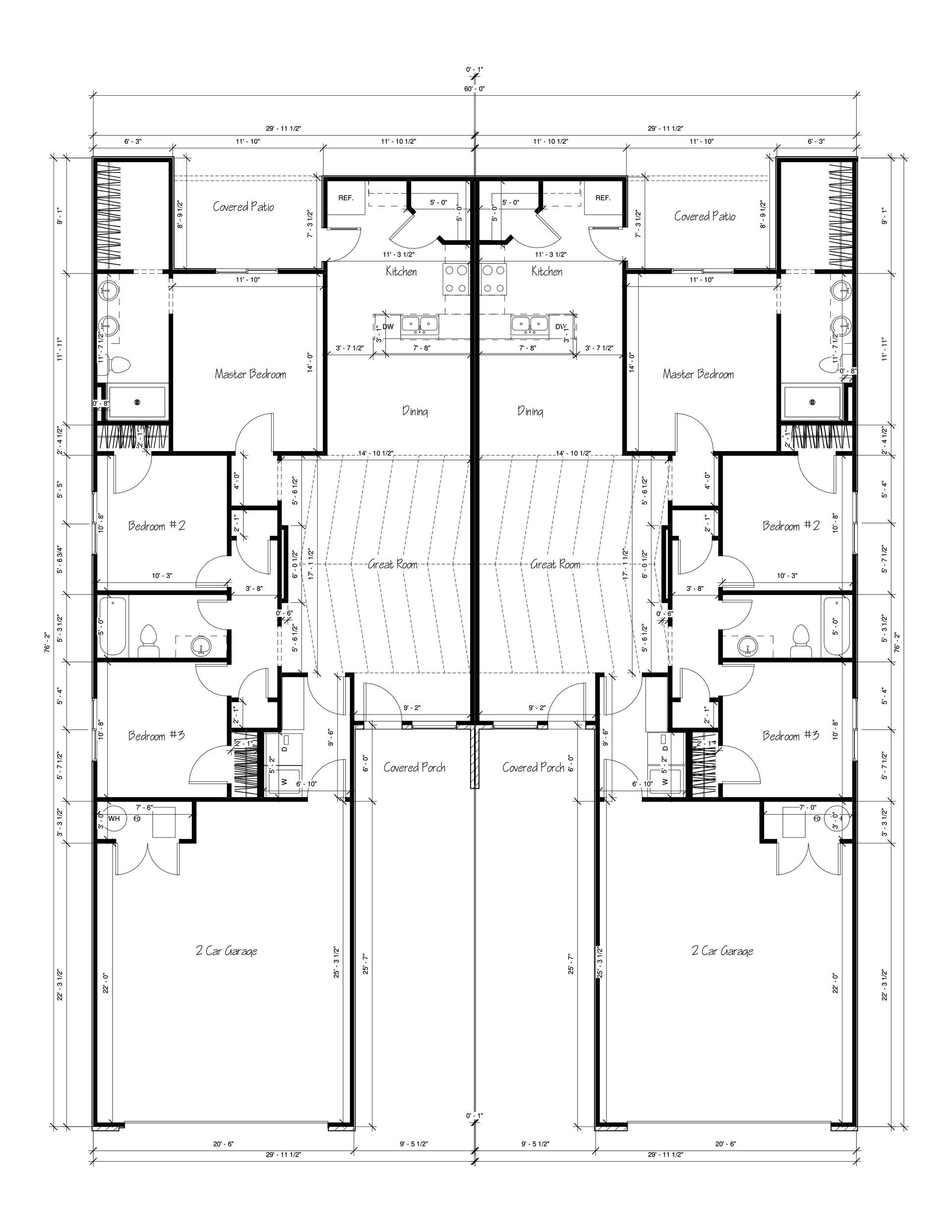 A black and white floor plan of a house.