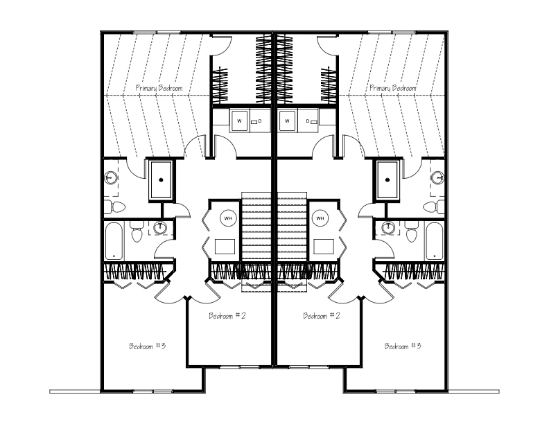 A black and white floor plan of a house.