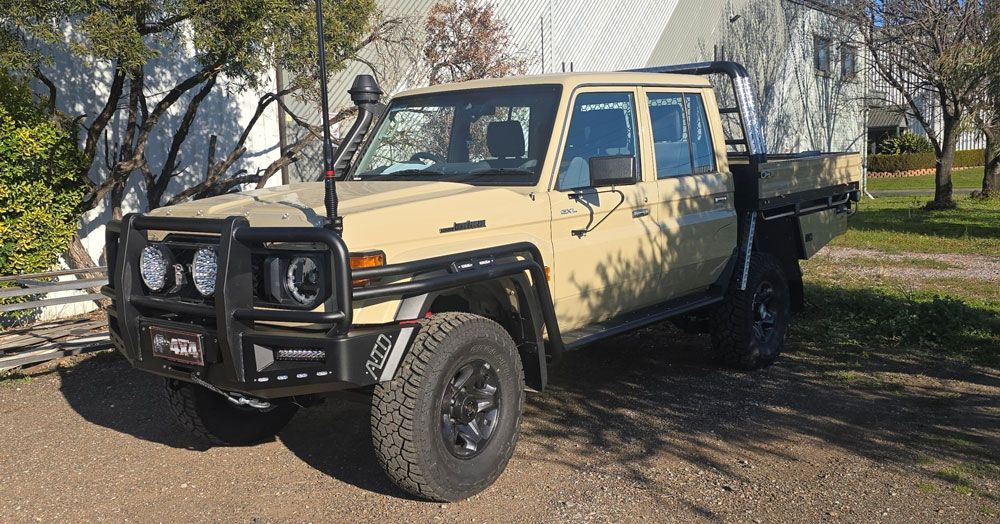 4WD Vehicle With Upgraded Tyres