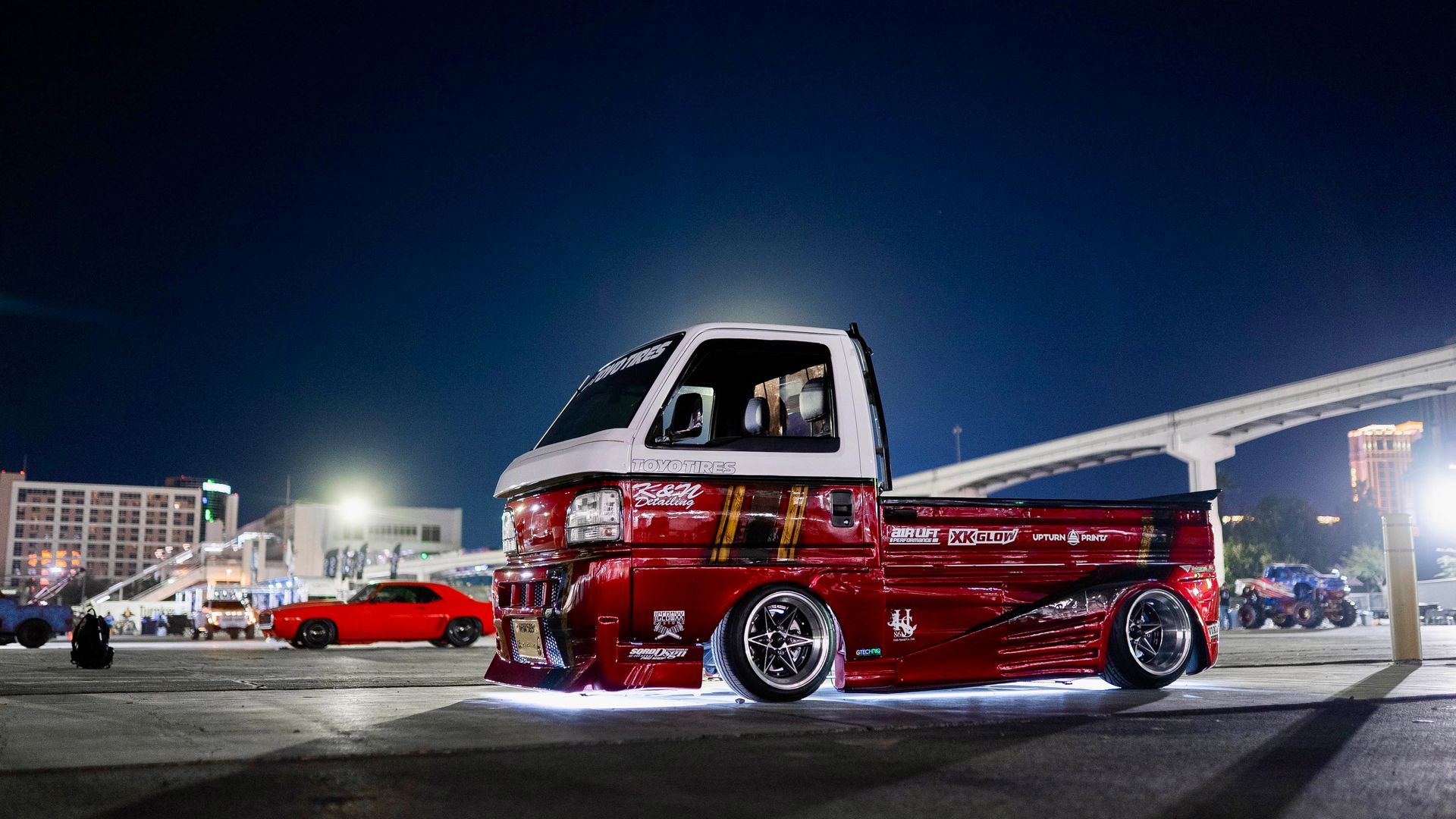 K&N Detailing Honda Acty SEMA Build being displayed