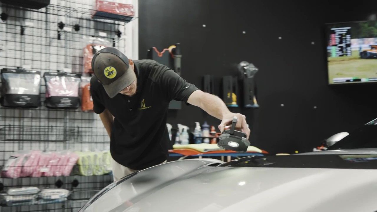 Professional ceramic coating maintenance at K&N Detailing in Orlando.