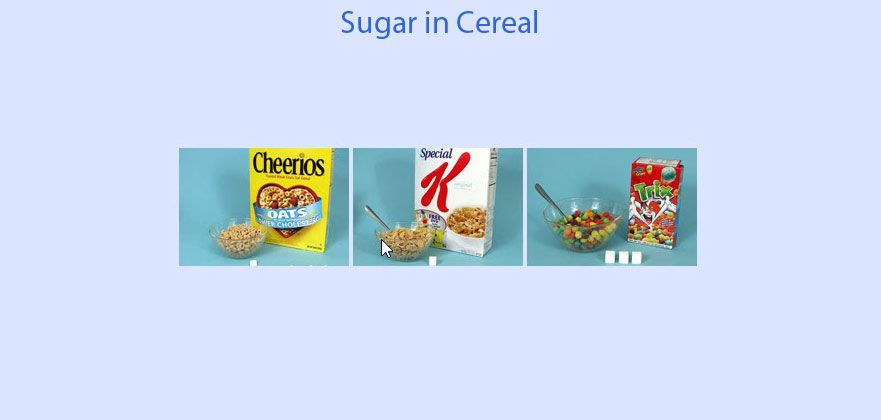 sugar in cereals