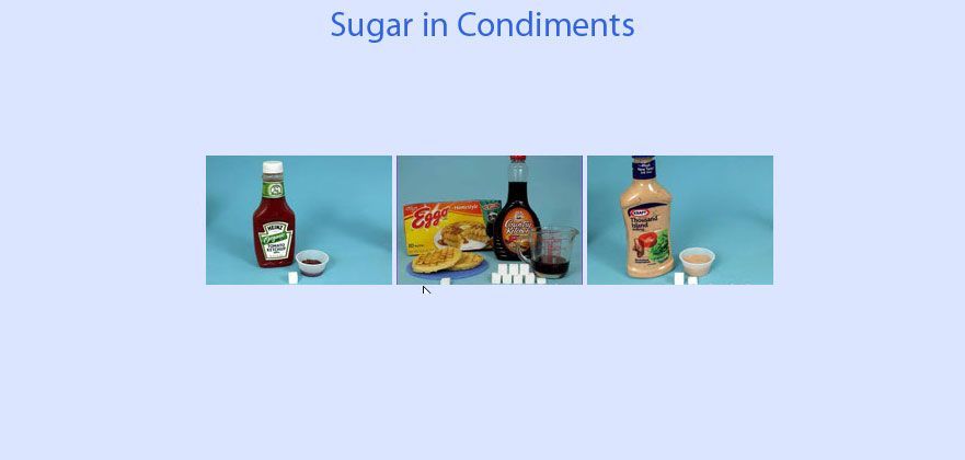 sugar in condiments