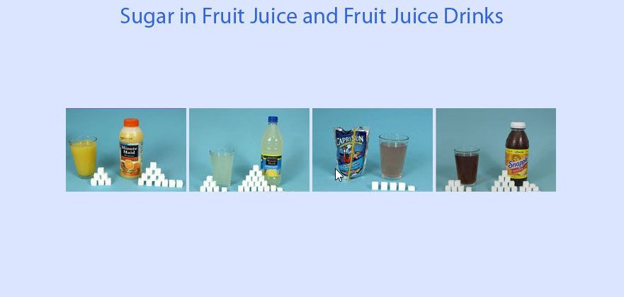 sugar in fruit juices