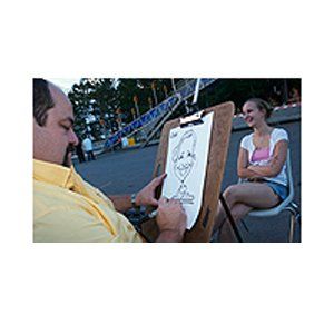 Artist — Man Sketching Customer in Goodrich, MI