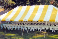 Tent Rental Headquarters — Yellow Tent in Goodrich, MI
