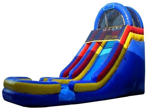 18' Blue And Red Waterslide — Goodrich, MI — Valley Tent Rental