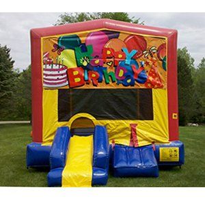 Birthday — Happy Birthday Bouncer With Mini-Slide in Goodrich, MI