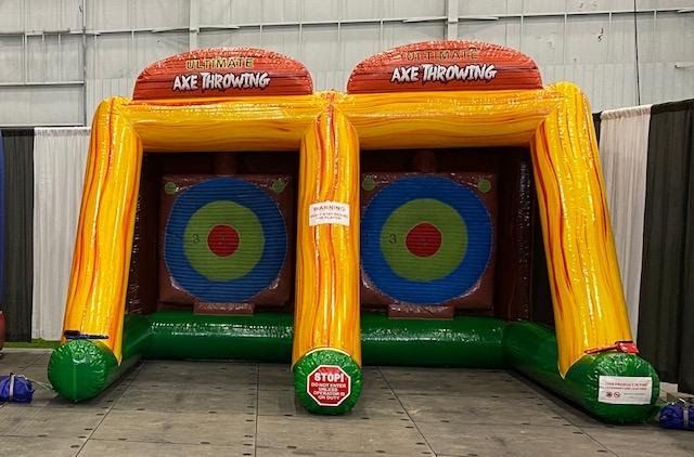2 Player Inflatable Axe Throwing — Full Size Inflatable  Basketball Shootout in Goodrich, MI