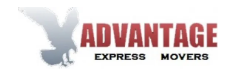 Logo of Advantage Express Movers: a soaring eagle and red text.