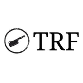 Logo: Cleaver in circle, with "TRF" text.