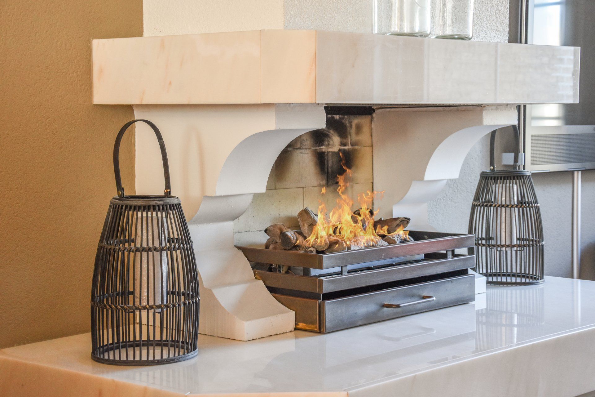 firewood in the living room