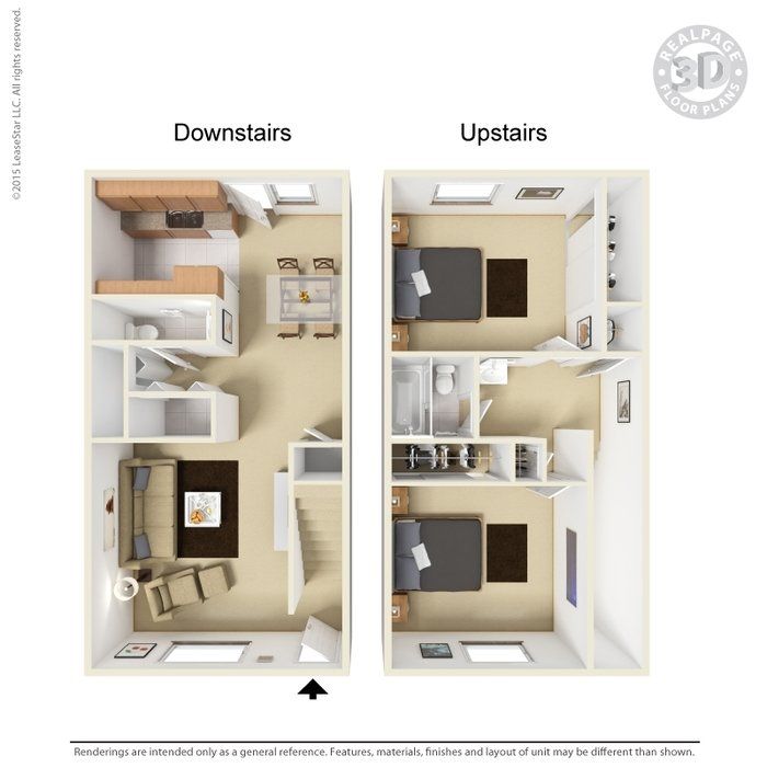 2 bedroom 3d