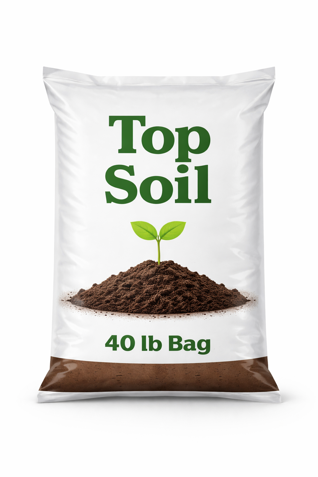 Image of top soil in a bag.
