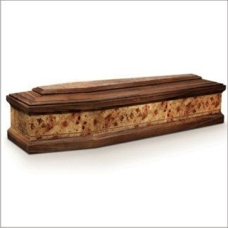 cassa funebre con intarsi