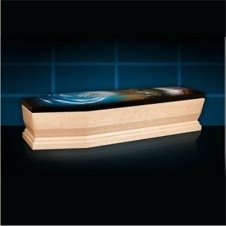 cassa funebre bicolore