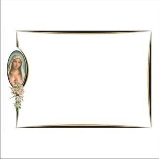 manifesto funebre con madonna in ovale