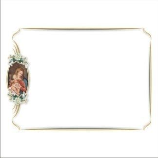 manifesto funebre con immagine sacra