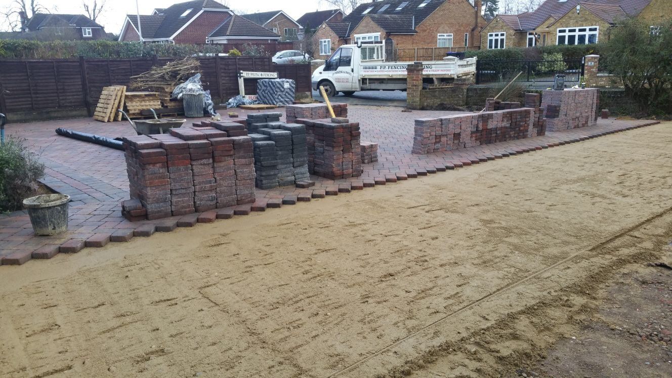 Our gardening services include block paving