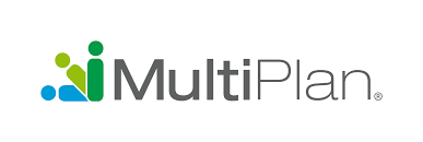 The multiplan logo is a blue and green logo on a white background.