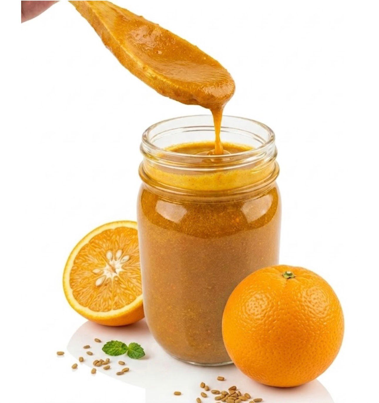- ORANGE INFUSED RAW HONEY