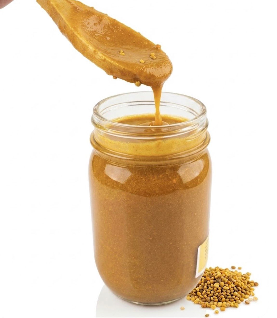 -POLLEN INFUSED RAW HONEY