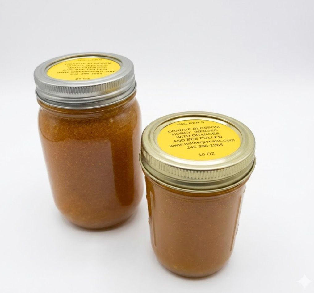 ORANGE INFUSED RAW HONEY