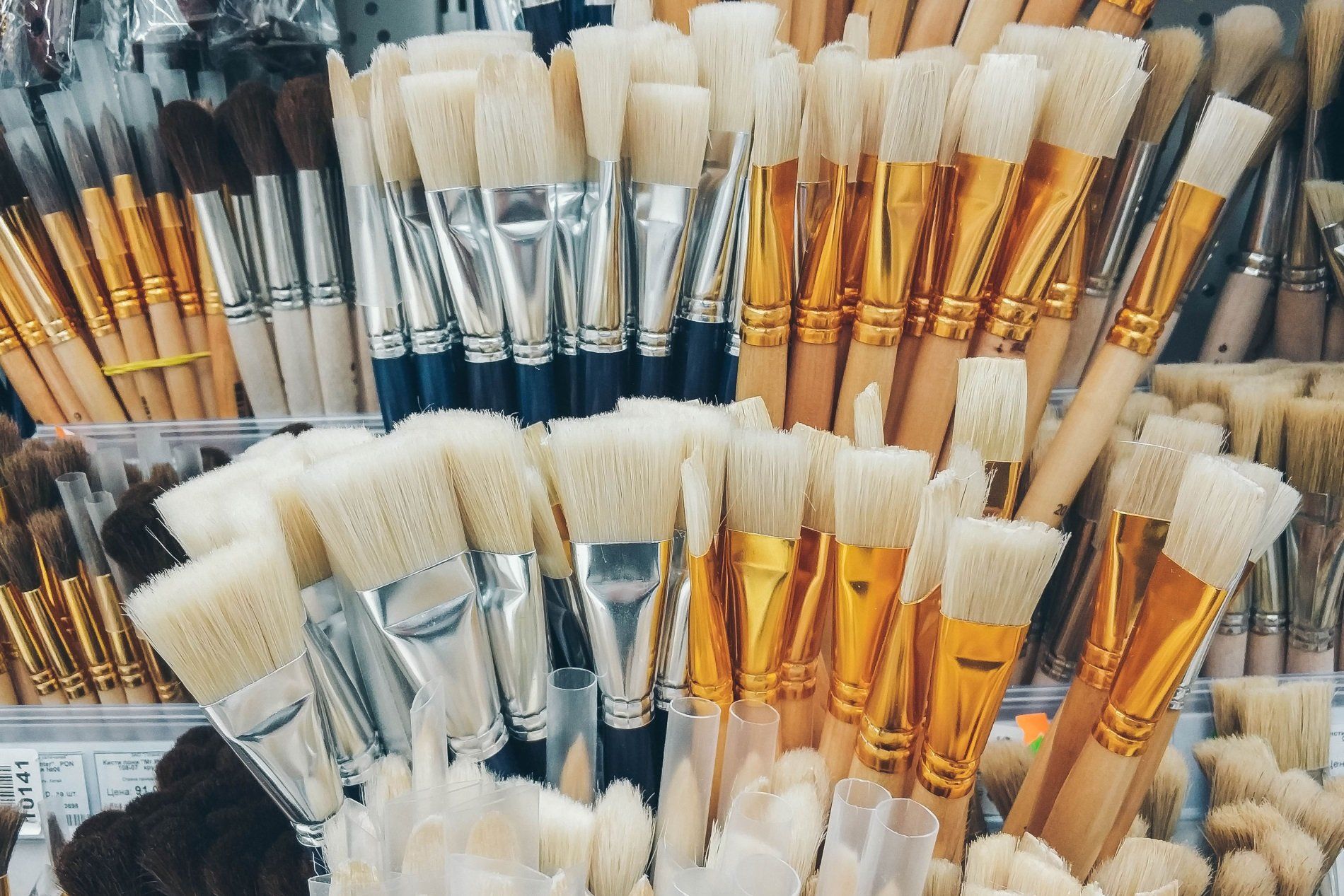 Pennelli di varie grandezze