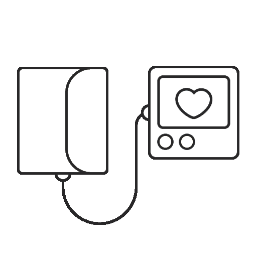 Illustration eines Blutdruckmessgerätes