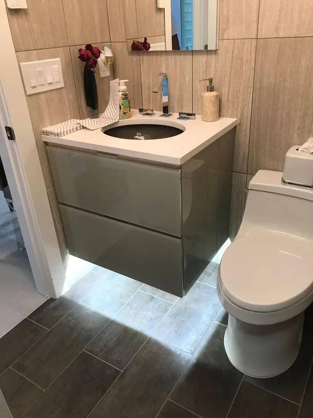 Bathroom Cabinet with LED Lights