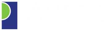 Logo of a blue square with a green semi-circle and a white outline.