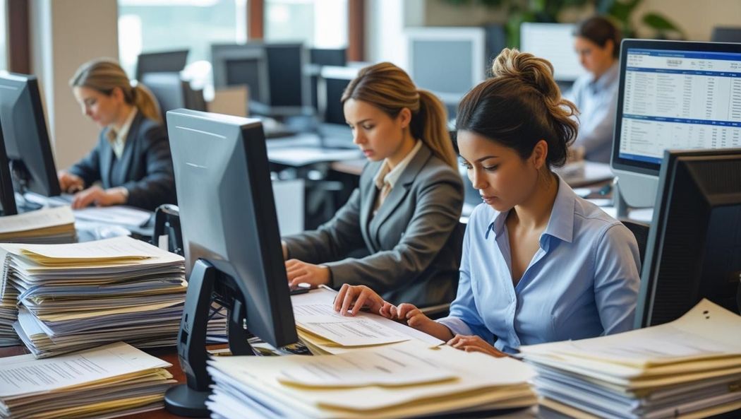 Two people shaking hands, blurred background, business agreement.