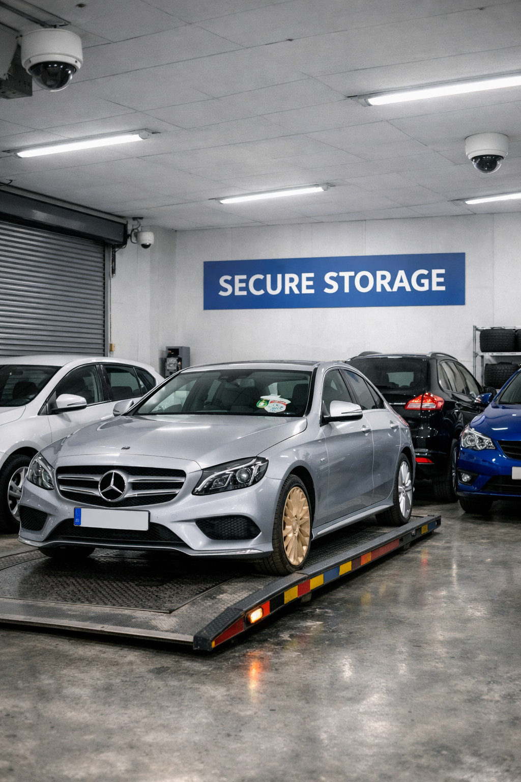Silver E-Class in Secure Storage