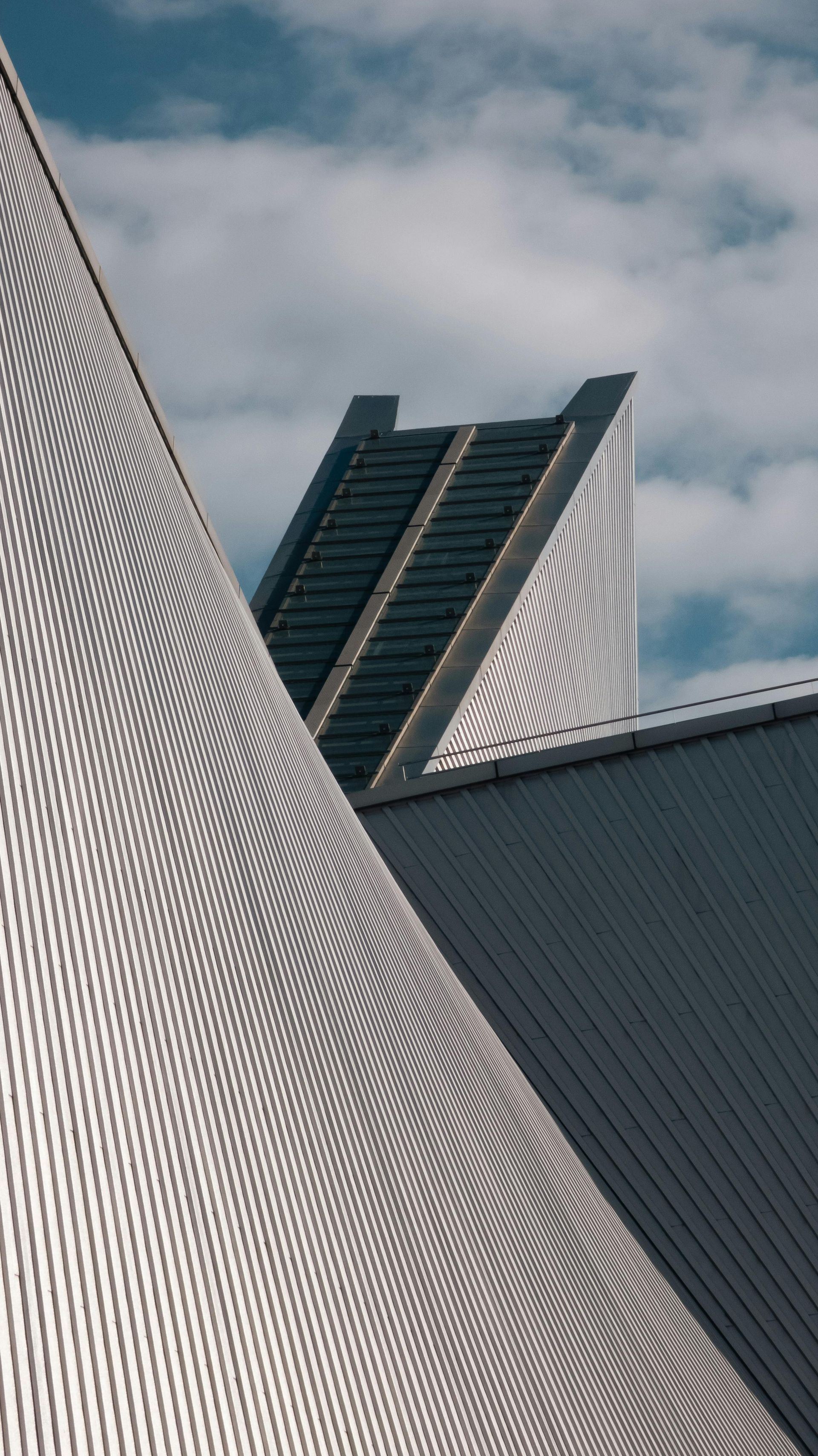 Metal roofs on tall buildings