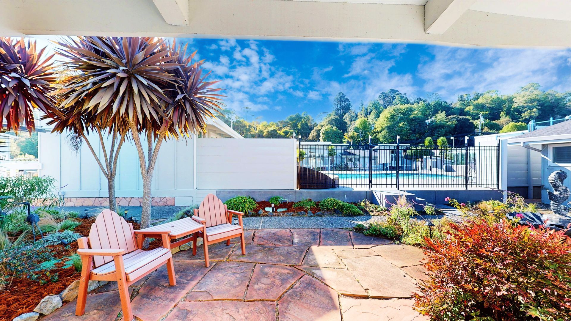 Courtyard sitting area