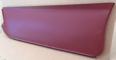 Red car door panel.