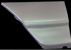 Gray car quarter panel.