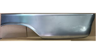 Metal car body panel; a replacement part, likely for a vehicle's side or rear.