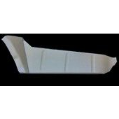 White car body panel, angled shape, against black background.