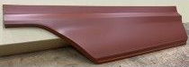 Red car body panel.