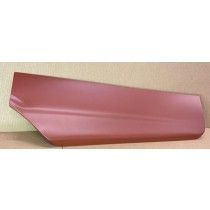 Red car side panel.