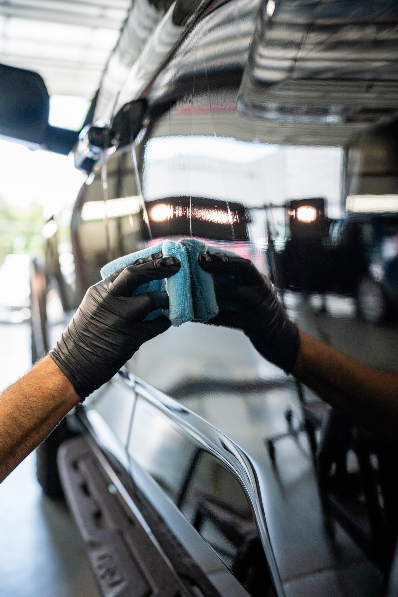 Mike Coating an FX4 Ford Truck at Fast Lane Detailing